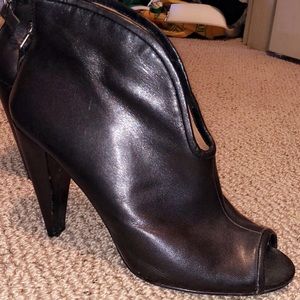 Black peep toe Heels